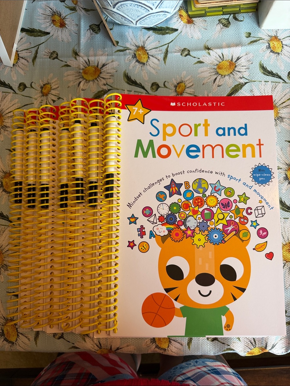 Scholastic Sport and Movement Activity Book - Yellow Spiral, Red Accents